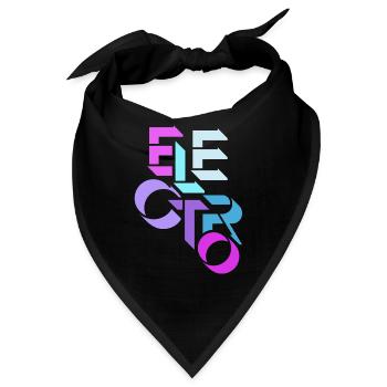 Electro Muisk, DJ, House Elektro Charts - Bandana - Schwarz - Vorne