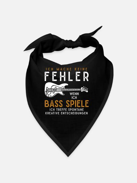Bassist Bass Spieler Bass Gitarre Geschenkidee - Bandana - Schwarz