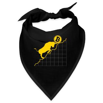 Krypto Für Bitcoin-Trader Blockchain Bitcoin - Bandana - Schwarz - Vorne
