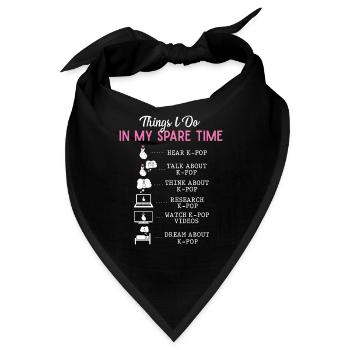KPOP-Freizeit - Bandana - Schwarz - Vorne