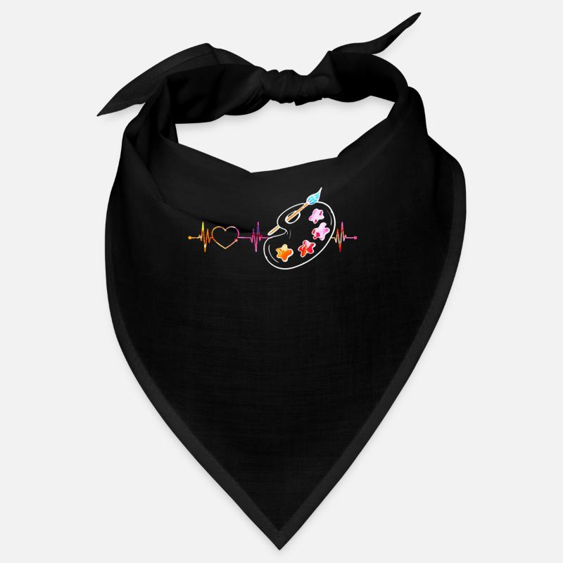 Paint palette brush artist painter gift Bandana