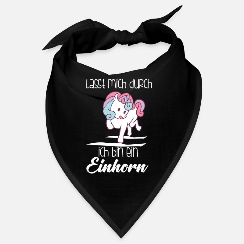 Einhorn, Lass mich durch ich bin ein Einhorn - Bandana - Schwarz