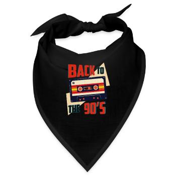 90s 90er - Bandana - Schwarz - Vorne