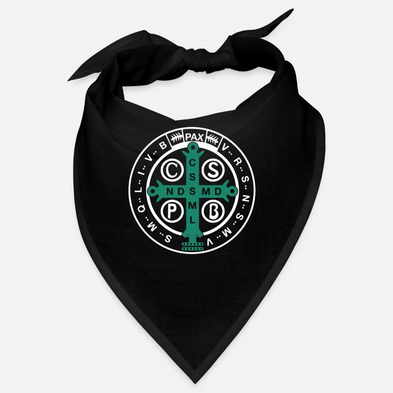 Religious Catholic St. Benedict Medal Bandana