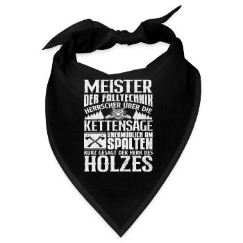 Meister der Holzfäller, Spalter des Holzes - Bandana - Schwarz - Vorne