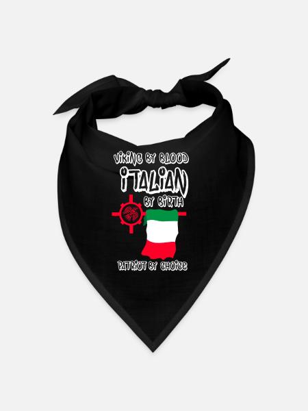 Viking by Blood Italian by birth - Bandana - black - Front