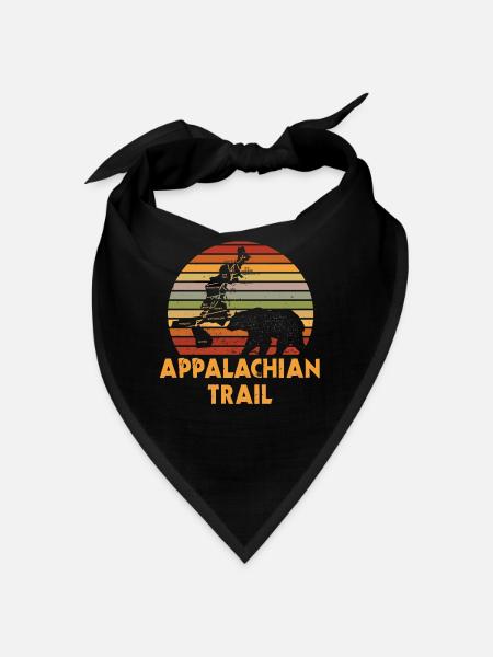 Thru Hikers, Appalachian Trail - US Trail - Bandana - black - Front