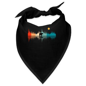 Klangwellen Natur, Audiophile - Bandana - Schwarz - Vorne