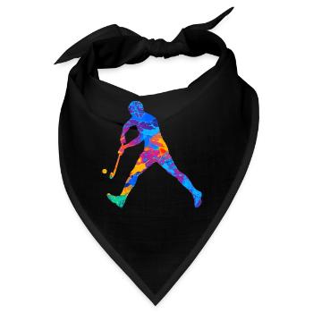 Hockey - Bandana - Schwarz - Vorne