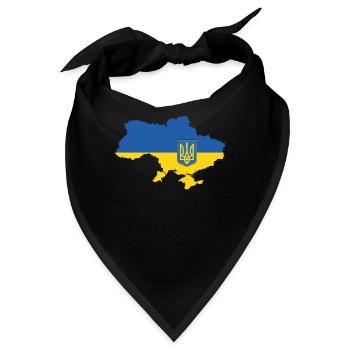 Ukraine - Bandana - Schwarz - Vorne