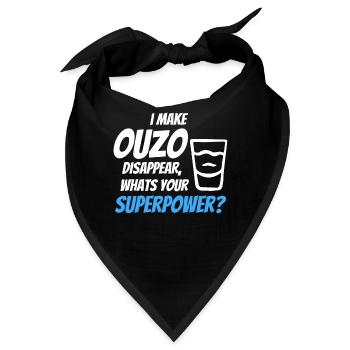 Ich Lasse Ouzo Verschwinden - Bandana - Schwarz - Vorne