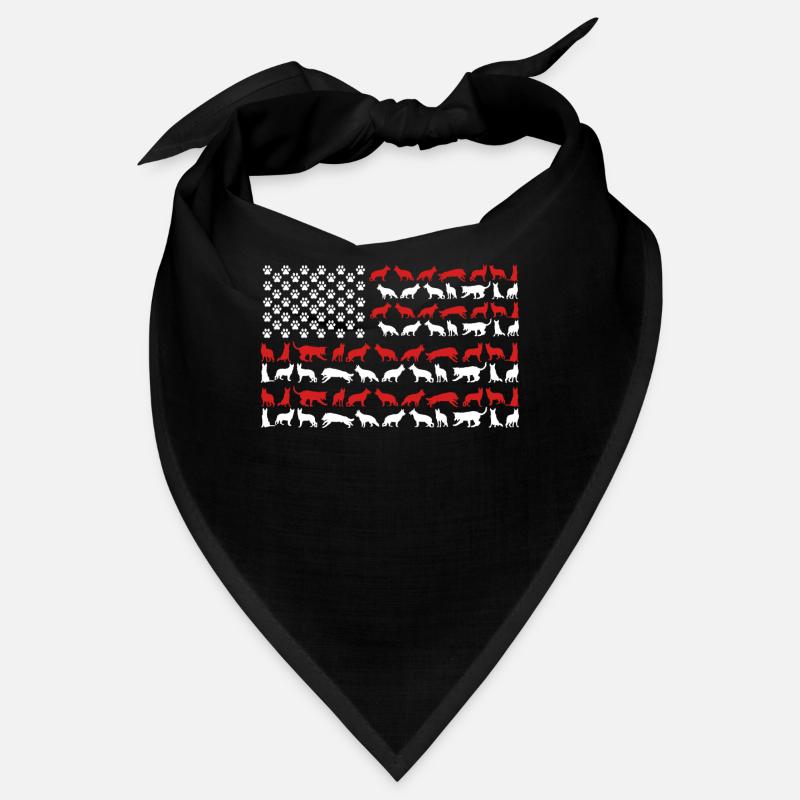 Deutscher Schäferhund US-FLAGGE Bandana