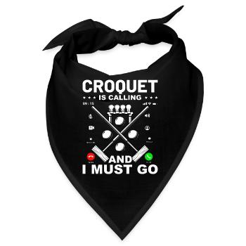 Croquet is calling and I must go - Bandana - Schwarz - Vorne