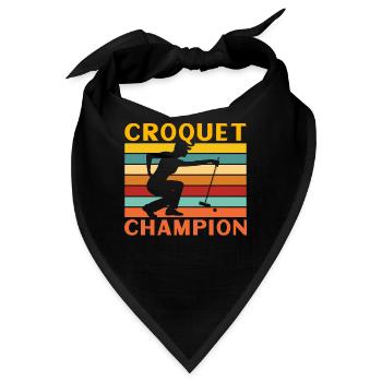 Croquet Champion - Bandana - Schwarz - Vorne