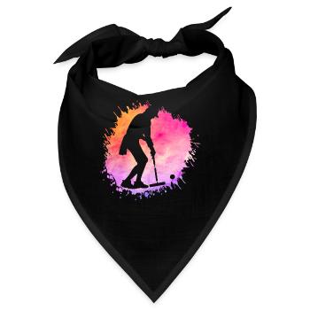Krocket Retro - Bandana - Schwarz - Vorne