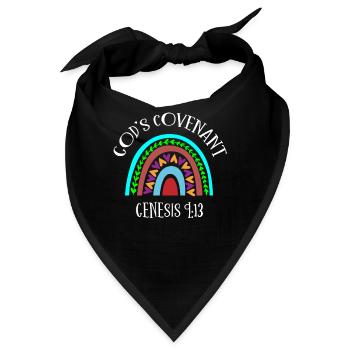 Gott Bund, Psalm, Christian - Bandana - Schwarz - Vorne