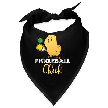 Pickleball-Chic, Pickleball-Spieler - Bandana - Schwarz - Vorne