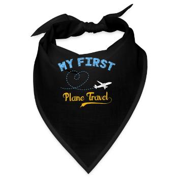 Erstes Flugzeug, Flugzeuge - Bandana - Schwarz - Vorne