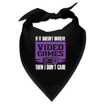gamer video games - Bandana - Schwarz - Vorne