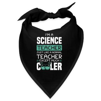 Wissenschaft lehrer spruch - Bandana - Schwarz - Vorne