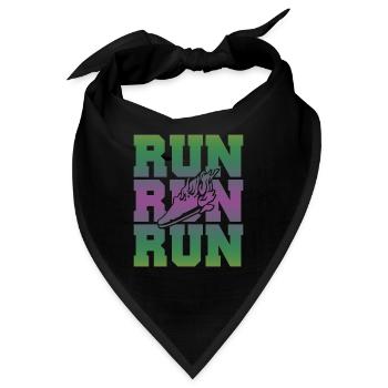 rennen run - Bandana - Schwarz - Vorne