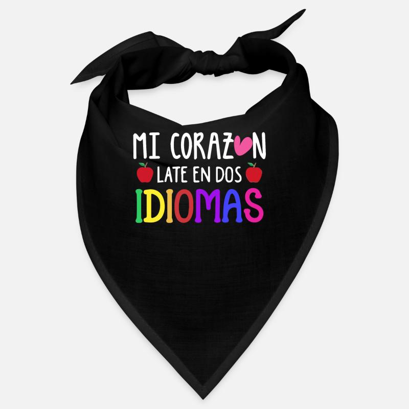 Myheart bat en 2 langues, bilingue Bandana