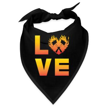 Axtwerfen - Bandana - Schwarz - Vorne