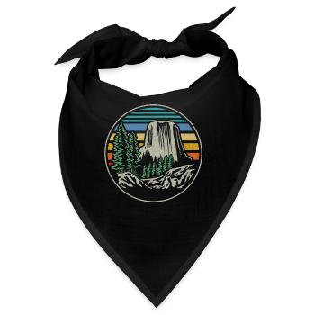 Devils Tower National Monument - Bandana - Schwarz - Vorne