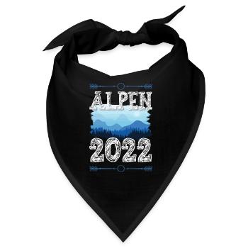 Alpen 2022 - Bandana - Schwarz - Vorne
