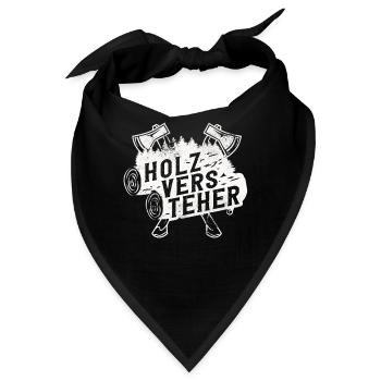 Holzversteher, Waldarbeiter, Holzfäller - Bandana - Schwarz - Vorne