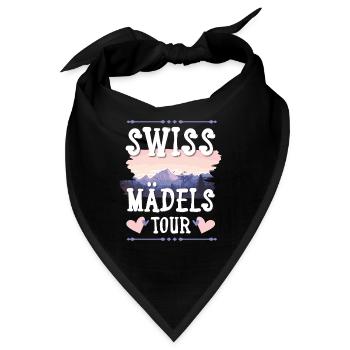 Swiss Mädels Tour - Bandana - Schwarz - Vorne