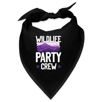 Wildlife Party Crew - Bandana - Schwarz - Vorne