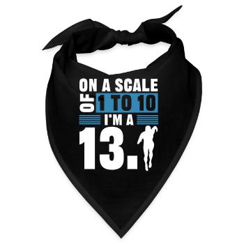 Halbmarathon, Marathon, Läufer - Bandana - Schwarz - Vorne