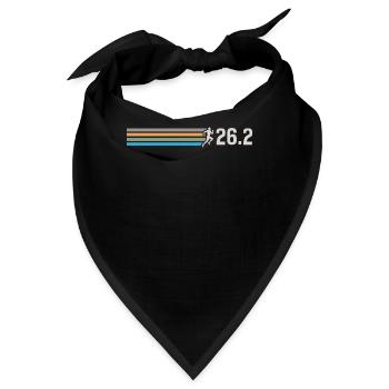 Halbmarathon, Marathon, Läufer - Bandana - Schwarz - Vorne