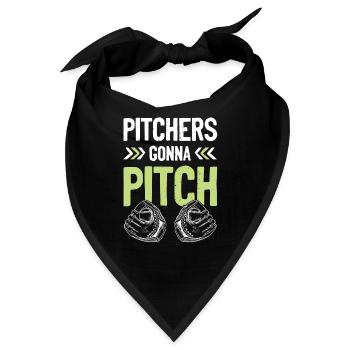 baseball pitcher - Bandana - Schwarz - Vorne
