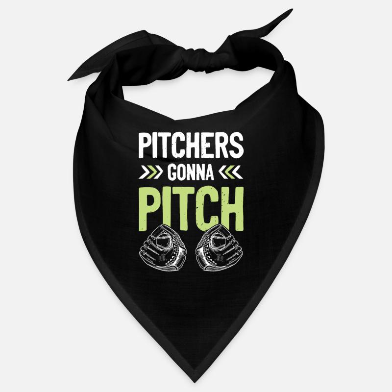 baseball pitcher - Bandana - Schwarz