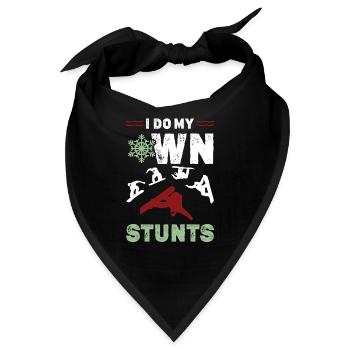 snowboard stunt - Bandana - Schwarz - Vorne