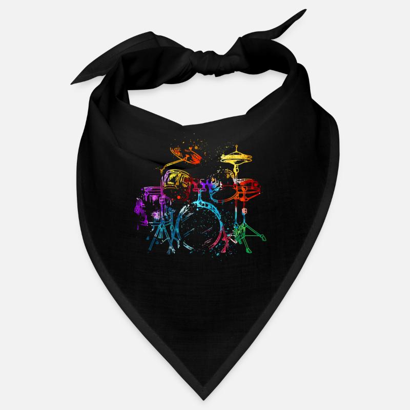 Schlagzeug, Schlagzeuger - Bandana - Schwarz