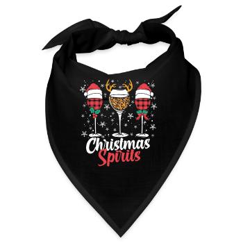Weihnachtsstimmung - Bandana - Schwarz - Vorne