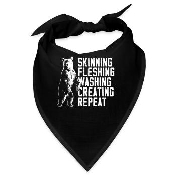 Taxidermie, Taxidermist, Erhaltung Von Tieren - Bandana - Schwarz - Vorne