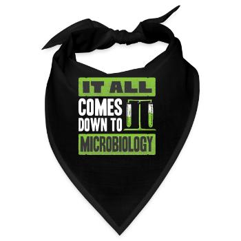 Mikrobiologie, Chemielehrer, Mikrobiologe - Bandana - Schwarz - Vorne