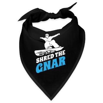 Snowboarder, Snowboarden - Bandana - Schwarz - Vorne