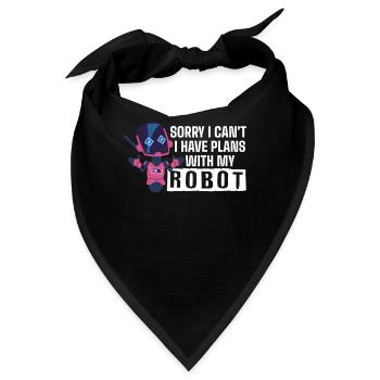 Robotik, Roboterbauer - Bandana - Schwarz - Vorne