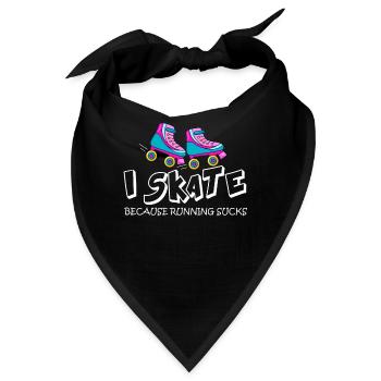Rollschuhlaufen - Bandana - Schwarz - Vorne