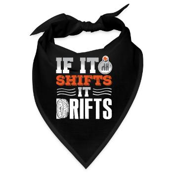 Driften, Autotyp, Autoliebhaber, Autotuning - Bandana - Schwarz - Vorne