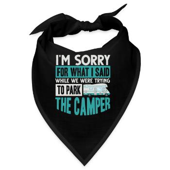 Wohnmobil, Wohnmobil, Wohnmobilcamping - Bandana - Schwarz - Vorne