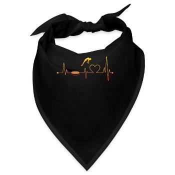 Trampolin Heartbeat - Bandana - Schwarz - Vorne