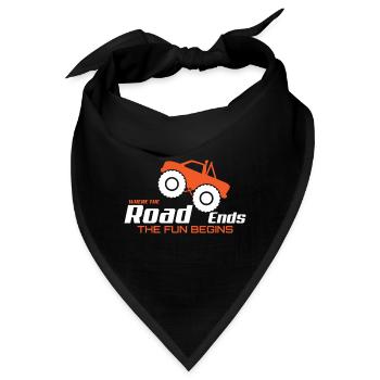 Offroad, 4x4, 4-Rad - Bandana - Schwarz - Vorne