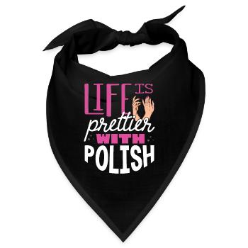 Nagelentechniker, Nagelservice, Nägel, Nagelstalon - Bandana - Schwarz - Vorne