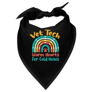 Tierarzt, Tierarzt, Tierarzt - Bandana - Schwarz - Vorne